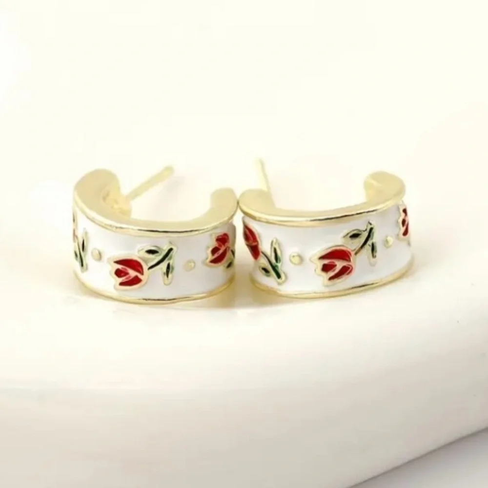 ✨ModCloth Miriam Sweet Tulip Earrings